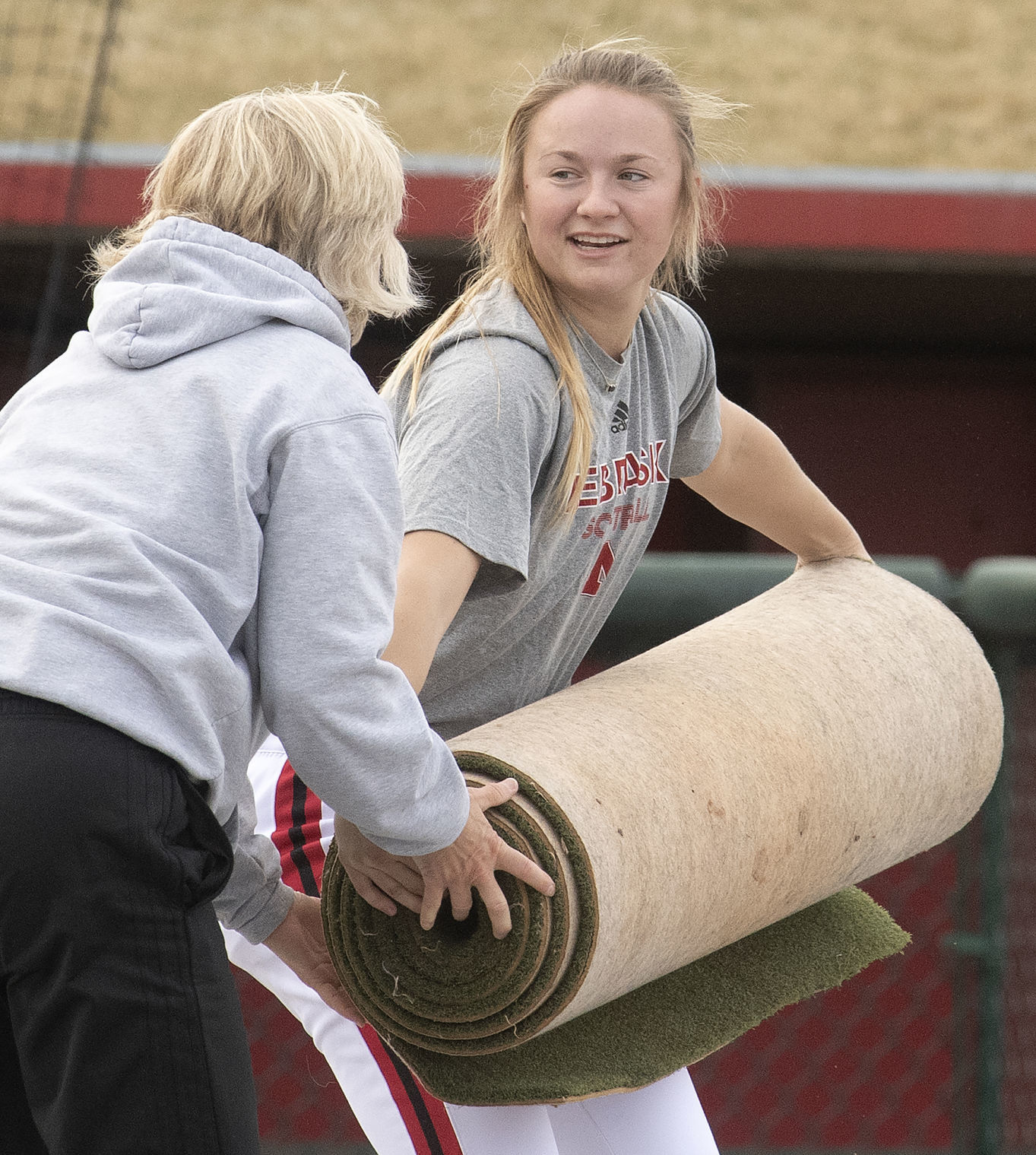 Nebraska softball practice